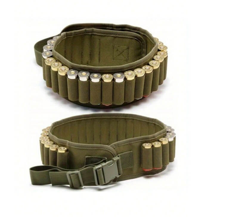 غمد حزام محمول جيشي - حامل طلقات قابل للتعديل، حامل أكياس ذخيرة متعدد الوظائف، إقفال بإغلاق سريع، اسود